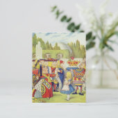 Carte Postale La reine est venue ! Et n'est-elle pas en colère ? (Debout devant)