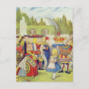 Carte Postale La reine est venue ! Et n'est-elle pas en colère ?
