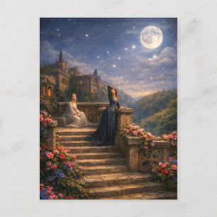 Carte Postale La Reine Guinevere regardant les étoiles