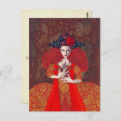 Carte Postale La Reine Rouge. (Devant / Derrière)