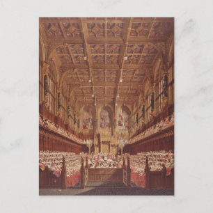 Carte Postale La reine Victoria à la Chambre des lords