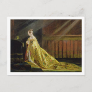 Carte Postale La reine Victoria dans sa robe de couronnement, 18