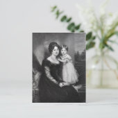 Carte Postale La reine Victoria en bas âge avec sa mère (Debout devant)
