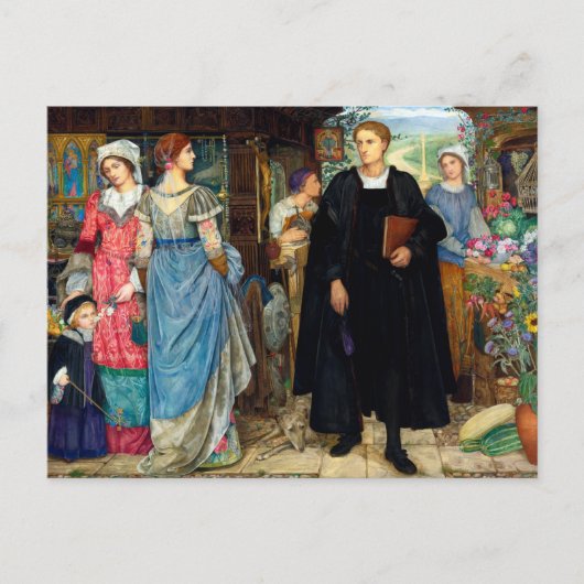 Carte Postale La rencontre de chance c. 1907 Par Kate Elizabeth  (Devant)