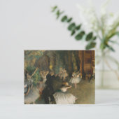 Carte Postale La répétition du ballet sur scène | Edgar Degas (Debout devant)
