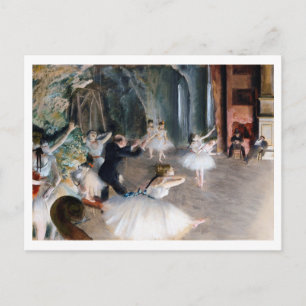 Carte Postale La répétition sur scène, Edgar Degas