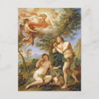 La réprimande d'Adam et Ève Biblique Art Religieux