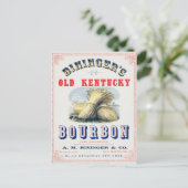 Carte Postale La réserve Bininger's Old Kentucky Bourbon 1849. (Debout devant)