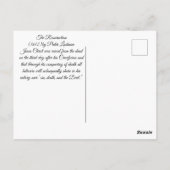 Carte Postale La Résurrection de Jésus (Dos)