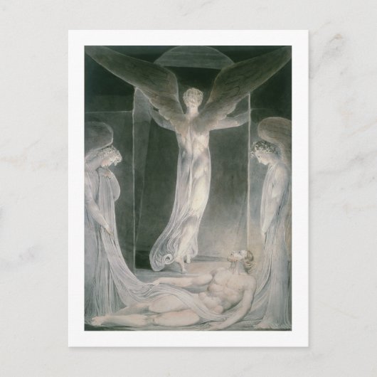 Carte Postale La Résurrection : Les Anges qui enlèvent la Pierre (Devant)