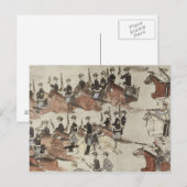 Carte Postale La retraite du major Marcus Reno devant le coun in (Devant / Derrière)