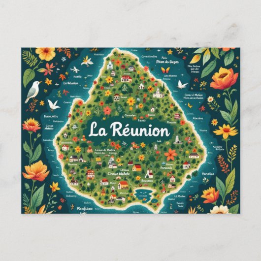 CARTE POSTALE LA REUNION (Devant)
