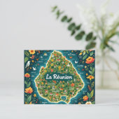 Carte postale La Réunion – Carte illustrée (Debout devant)