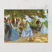 Carte Postale La Réunion familiale | Fré dé ric Bazille (Devant)