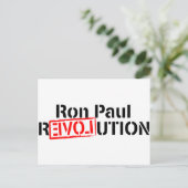 Carte Postale La révolution Ron Paul se poursuit (Debout devant)