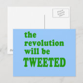 Carte Postale La révolution sera des produits sur Twitter (Devant / Derrière)