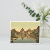 Carte Postale La rive et la synagogue de Pegnitz, Nuremberg, Bav (Debout devant)