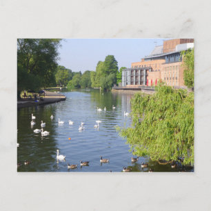Carte Postale La rivière Avon à Stratford-upon-Avon
