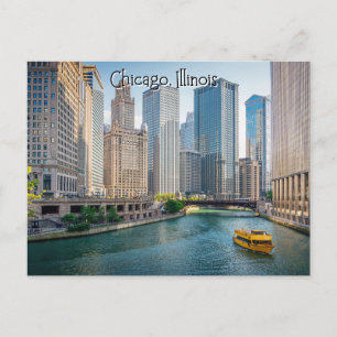 Carte Postale La rivière Chicago Illinois