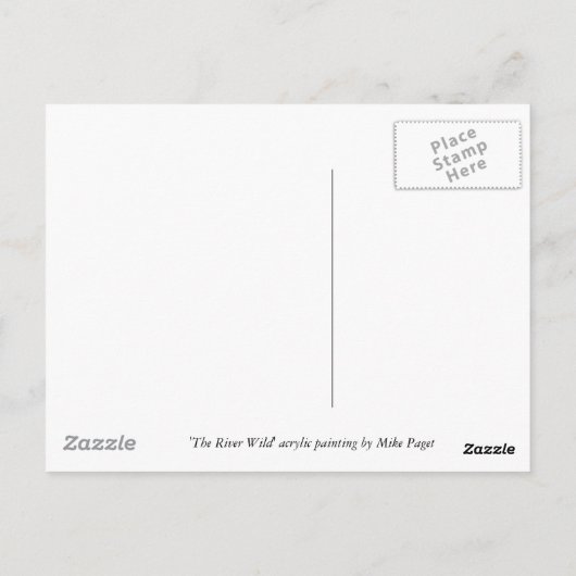 Carte Postale La rivière Wild (Dos)