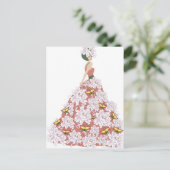 Carte Postale La robe de fleurs (Debout devant)