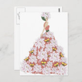 Carte Postale La robe de fleurs (Devant / Derrière)