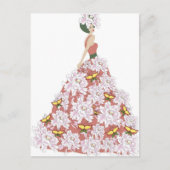 Carte Postale La robe de fleurs (Devant)