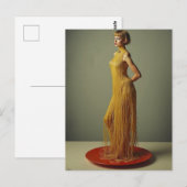 Carte Postale La robe de spaghetti unique (Devant / Derrière)