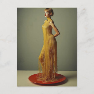 Carte Postale La robe de spaghetti unique