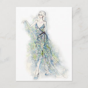 Carte Postale La robe d'été