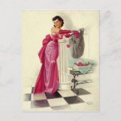 Carte Postale La robe rose (Devant)