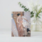 Carte Postale La robe rose, après le bain | Joaquín Sorolla (Debout devant)