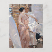Carte Postale La robe rose, après le bain | Joaquín Sorolla (Devant)
