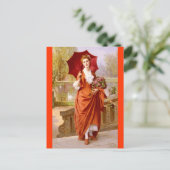 Carte Postale La robe rouge - Caraud (Debout devant)