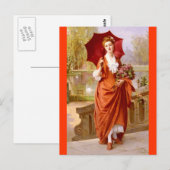Carte Postale La robe rouge - Caraud (Devant / Derrière)
