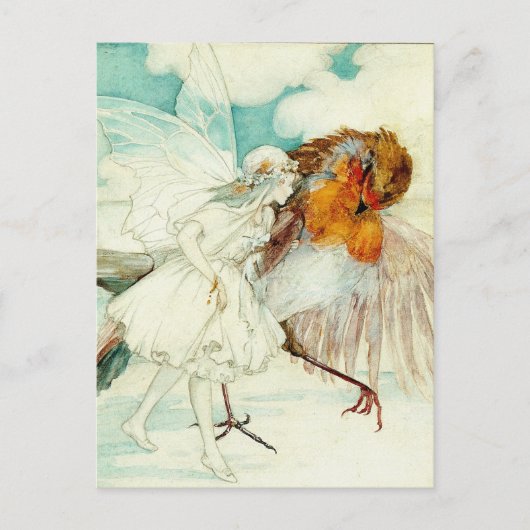 Carte Postale La Robine et la Fée des Fleurs (Devant)
