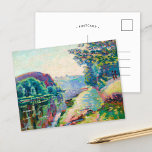 Carte Postale La Roche de l’Echo, Crozant | Armand Guillaumin<br><div class="desc">La Roche de l’Echo,  Crozant (vers 1907) | Oeuvre originale du peintre et lithographe impressionniste français Armand Guillaumin (1841-1927). Utilisez les outils de conception pour ajouter du texte personnalisé ou personnaliser l'image.</div>