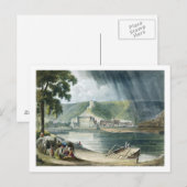 Carte Postale La Roche, de 'Vues sur la Seine', gravée par T (Devant / Derrière)