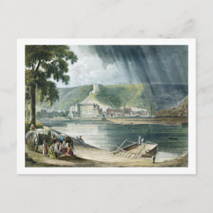 Carte Postale La Roche, de 'Vues sur la Seine', gravée par T