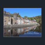 Carte Postale La Roche en Ardenne View, Belgique<br><div class="desc">Vue sur la rivière Ourthe jusqu'aux ruines du château féodal de La Roche en Ardenne. Une ville historique pittoresque et une destination touristique très populaire en Wallonie. Une belle carte postale pour se souvenir de votre voyage dans les Ardennes belges.</div>