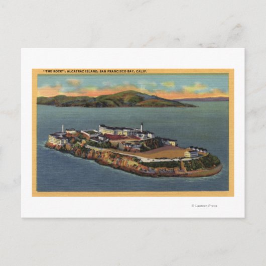Carte Postale "La roche," vue d'île d'Alcatraz (Devant)