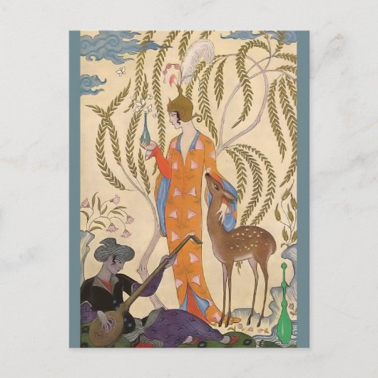 Carte Postale La Romance de la Perse de Parfum par George Barbie (Devant)