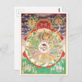 Carte Postale La roue bouddhiste de la vie (Devant / Derrière)