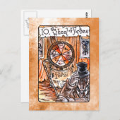 Carte Postale La roue de Fortune Tarot Card (Devant / Derrière)