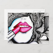 Carte Postale La Rouge (Devant / Derrière)