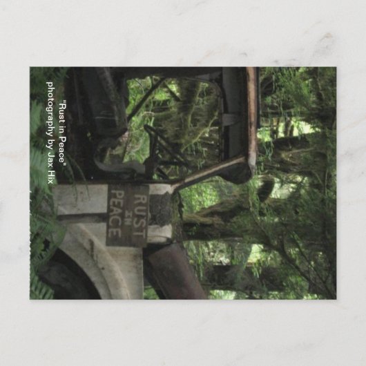 Carte Postale La rouille en paix (Devant)