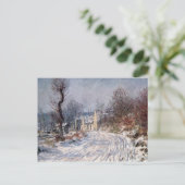 Carte Postale La route à Giverny, hiver, 1885 (Debout devant)