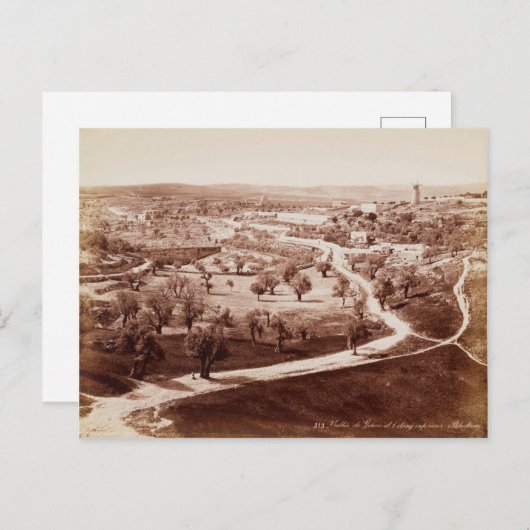 Carte Postale La route de Jérusalem à Bethléem  (Devant / Derrière)