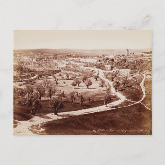 Carte Postale La route de Jérusalem à Bethléem  (Devant)