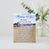 Carte Postale La Route, Pensez à vous_ (Debout devant)